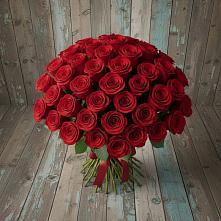 Букет 55 Красных роз Фридом #REPLACE_PRED# Асбесте
