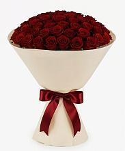 Букет 101 Бордовая роза Блэк Бакарра в Асбесте