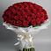 Букет 101 Красная роза Блэк Мэджик в Асбесте