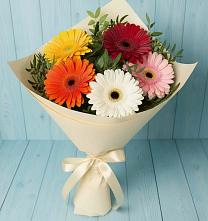 Букет цветов из:  Герберы #REPLACE_PRED# Асбесте
