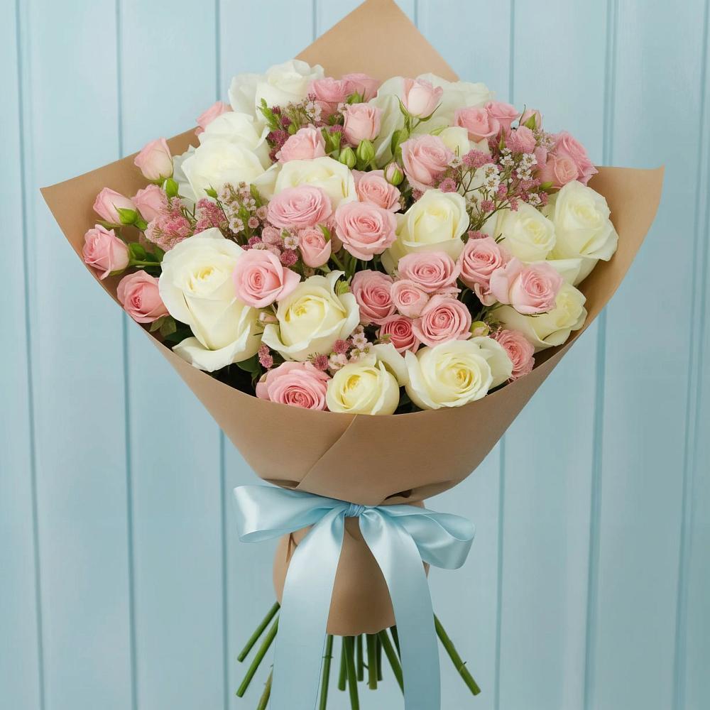 Букет цветов из: Розы в Асбесте