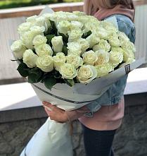 Букет 35 Белых роз #REPLACE_PRED# Асбесте