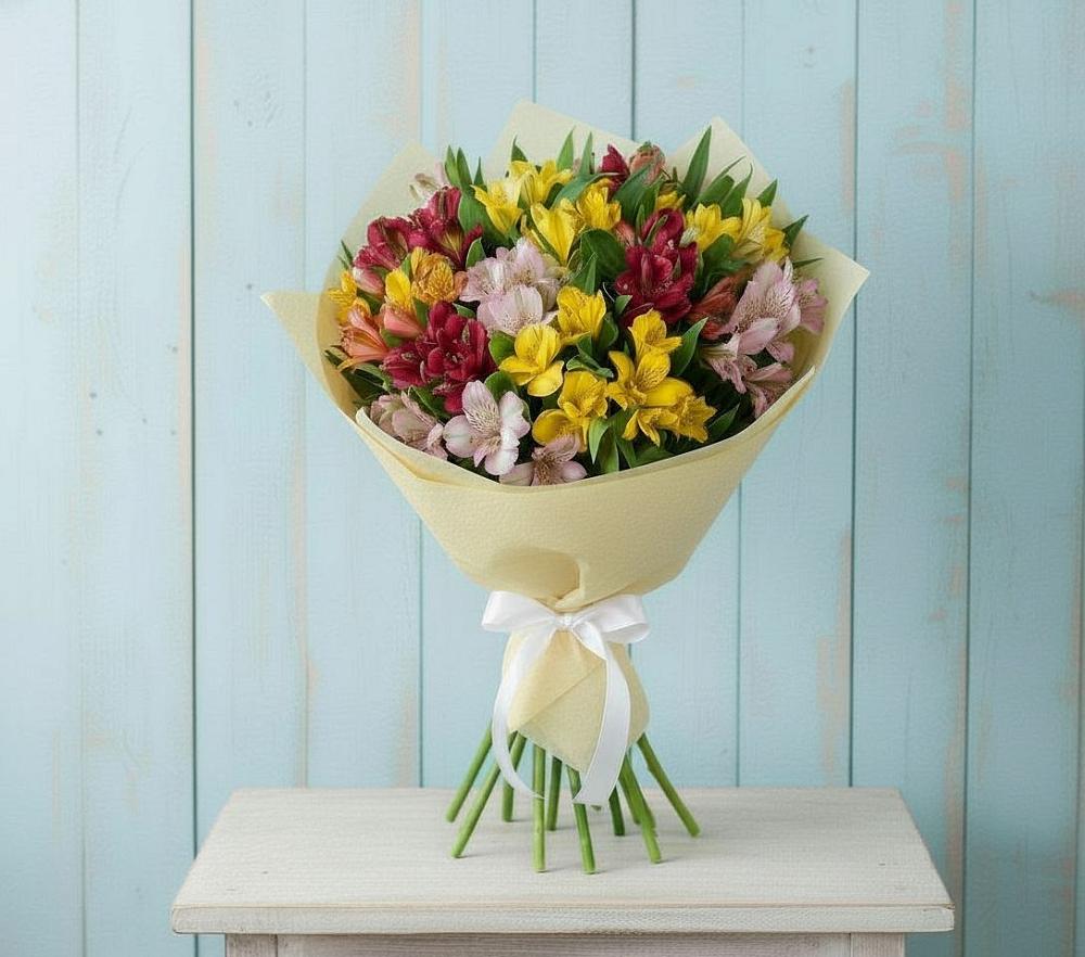 Букет цветов из: Альстромерии в Асбесте