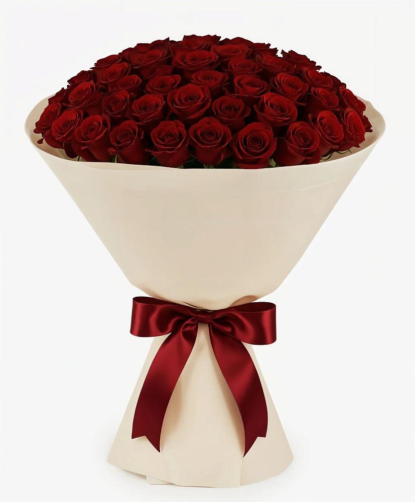 Букет 101 Бордовая роза Блэк Бакарра в Асбесте