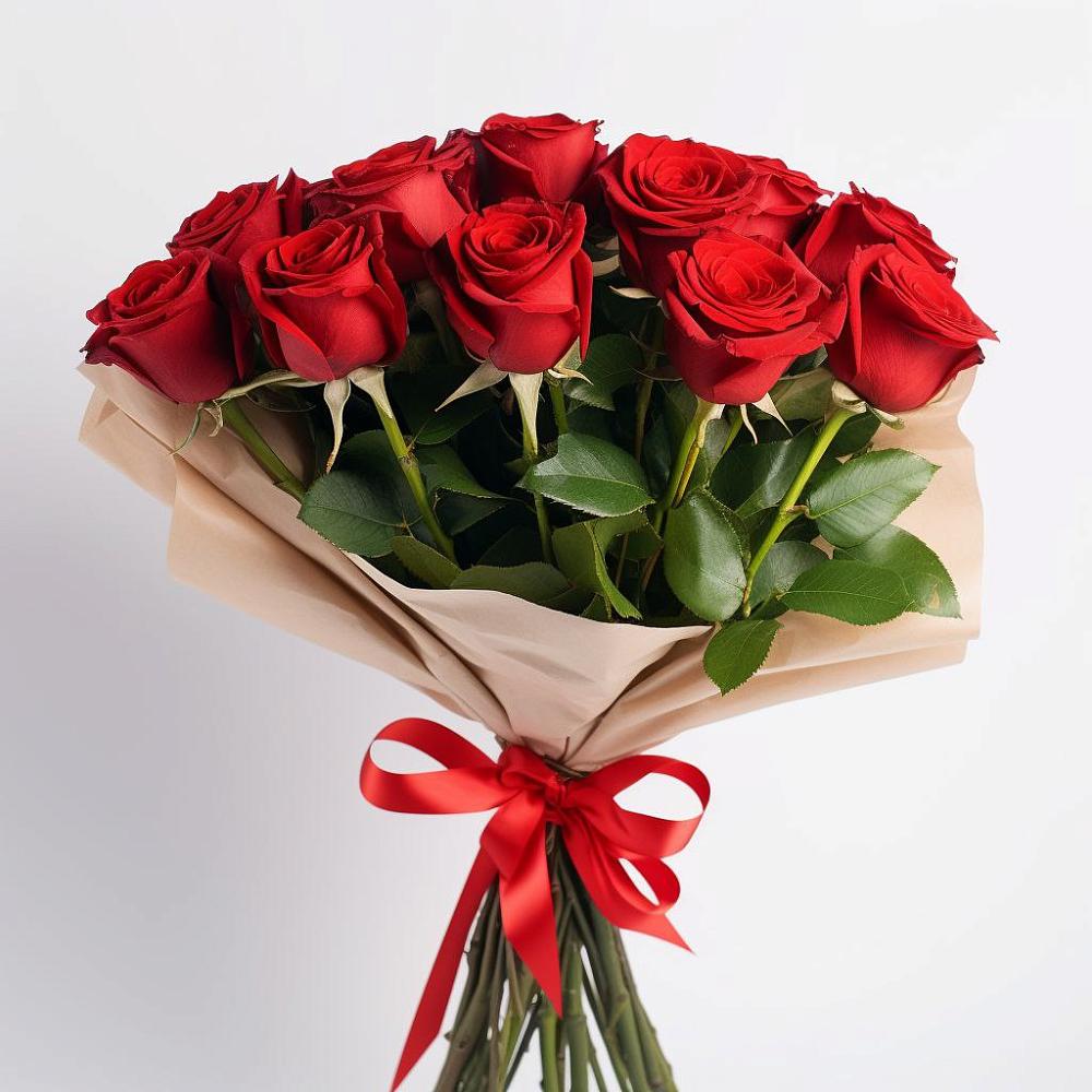 Букет 11 Красных роз Эдлесс Лав в Асбесте